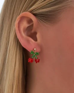 Clearance Bijou Brigitte Orecchini a perno - Beaded Cherry