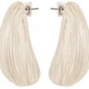 Outlet Bijou Brigitte Orecchini a perno - Beige Swirl