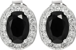 Hot Bijou Brigitte Orecchini a perno - Black Oval