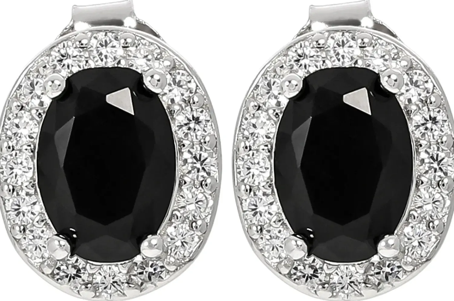 Hot Bijou Brigitte Orecchini a perno - Black Oval