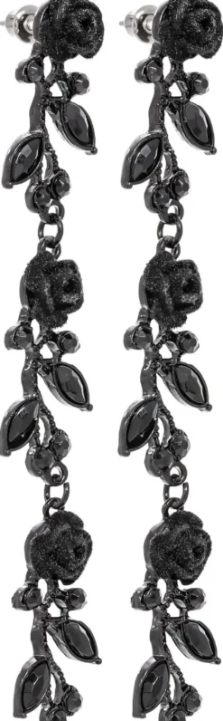 Sale Bijou Brigitte Orecchini a perno - Black Rose