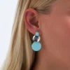 Hot Bijou Brigitte Orecchini a perno - Blue Circles