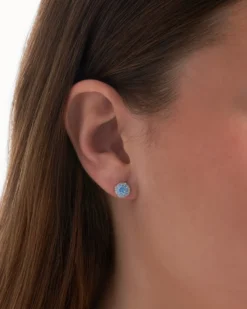 Discount Bijou Brigitte Orecchini a perno - Blue Halo