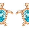 Outlet Bijou Brigitte Orecchini a perno - Blue Shell