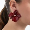 Online Bijou Brigitte Orecchini a perno - Burgundy Blossom