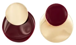Discount Bijou Brigitte Orecchini a perno - Burgundy Circles