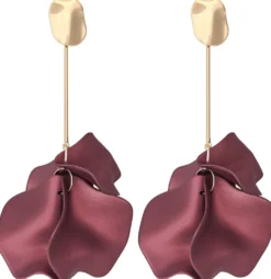 Online Bijou Brigitte Orecchini a perno - Burgundy Flower