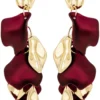 Outlet Bijou Brigitte Orecchini a perno - Burgundy Leaves
