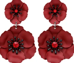 Best Bijou Brigitte Orecchini a perno - Burgundy Rose