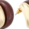 Online Bijou Brigitte Orecchini a perno - Burgundy Shine