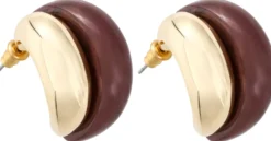 Online Bijou Brigitte Orecchini a perno - Burgundy Shine