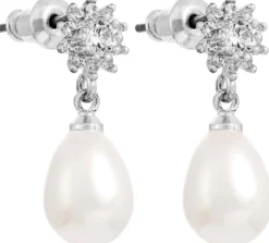 Clearance Bijou Brigitte Orecchini a perno - Charming Pearl