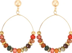 Best Bijou Brigitte Orecchini a perno - Colourful Agate