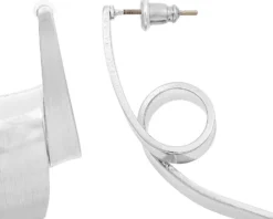 Sale Bijou Brigitte Orecchini a perno - Curved Silver