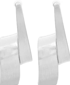Sale Bijou Brigitte Orecchini a perno - Curved Silver