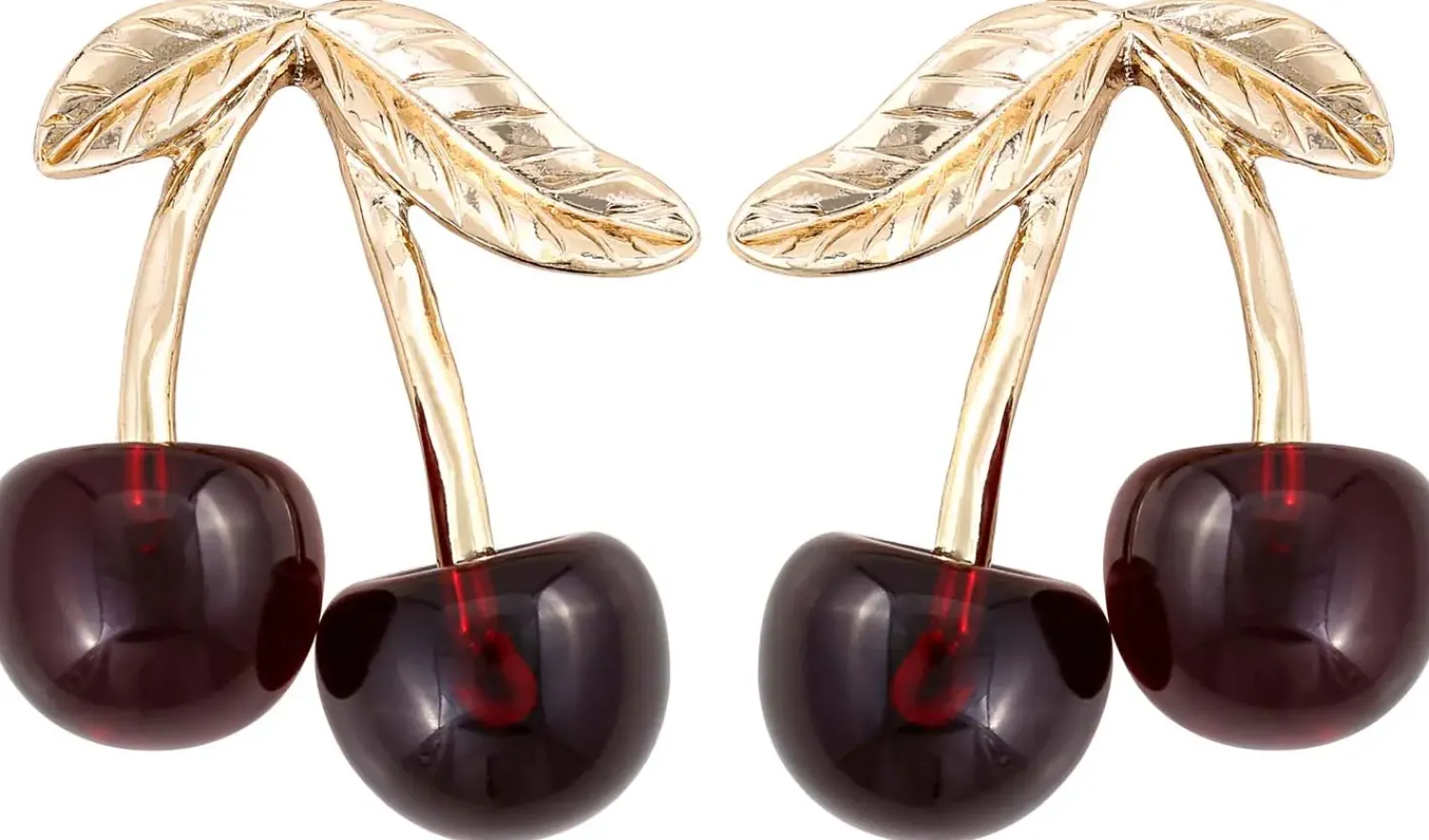 Sale Bijou Brigitte Orecchini a perno - Dark Cherry