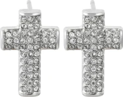 Bijou Brigitte Orecchini a perno da uomo - Sparkling Cross