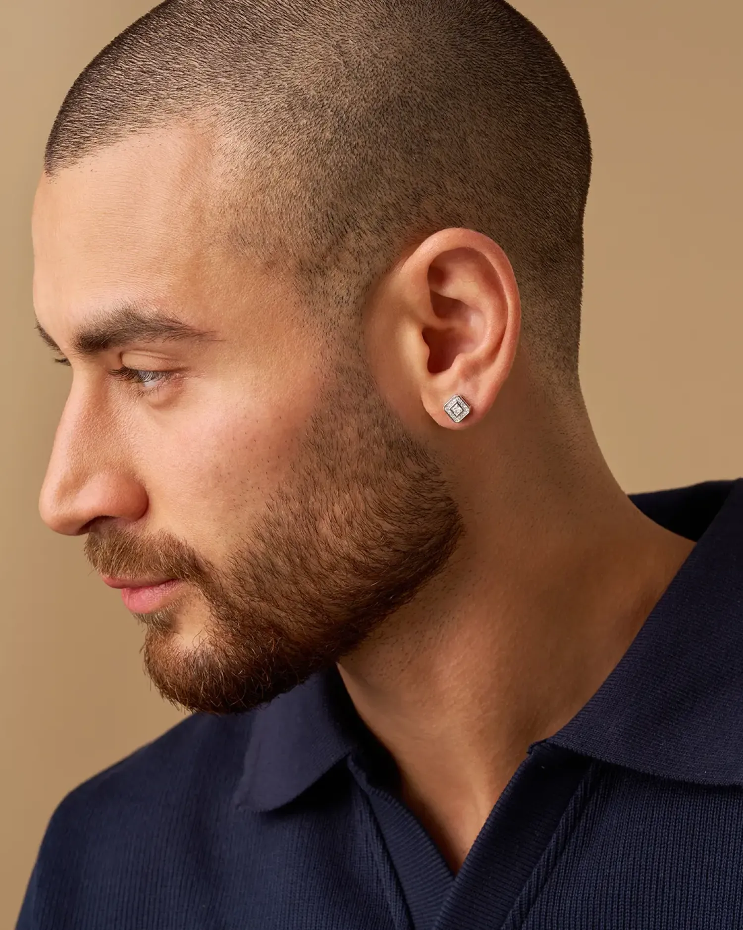 Online Bijou Brigitte Orecchini a perno da uomo - Zirconia Shapes