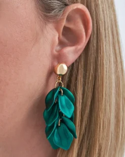 Sale Bijou Brigitte Orecchini a perno - Emerald Leaves