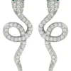 Online Bijou Brigitte Orecchini a perno - Emerald Serpent