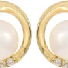Sale Bijou Brigitte Orecchini a perno - Flattering Pearls