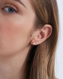 Sale Bijou Brigitte Orecchini a perno - Flattering Pearls
