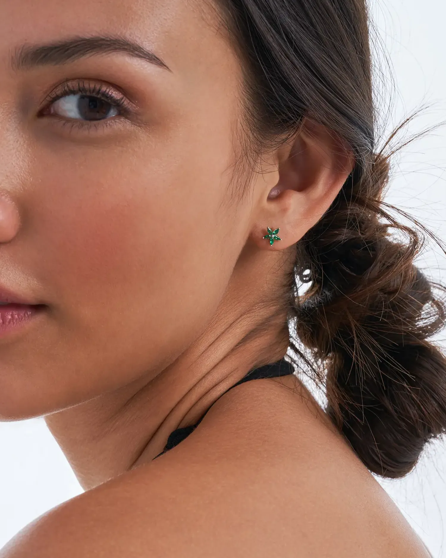 Discount Bijou Brigitte Orecchini a perno - Floral Emerald