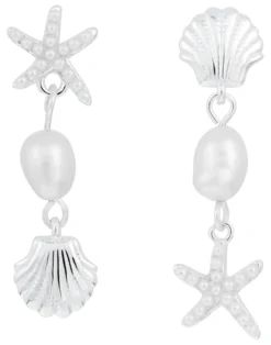 Sale Bijou Brigitte Orecchini a perno - Freshwater Shells