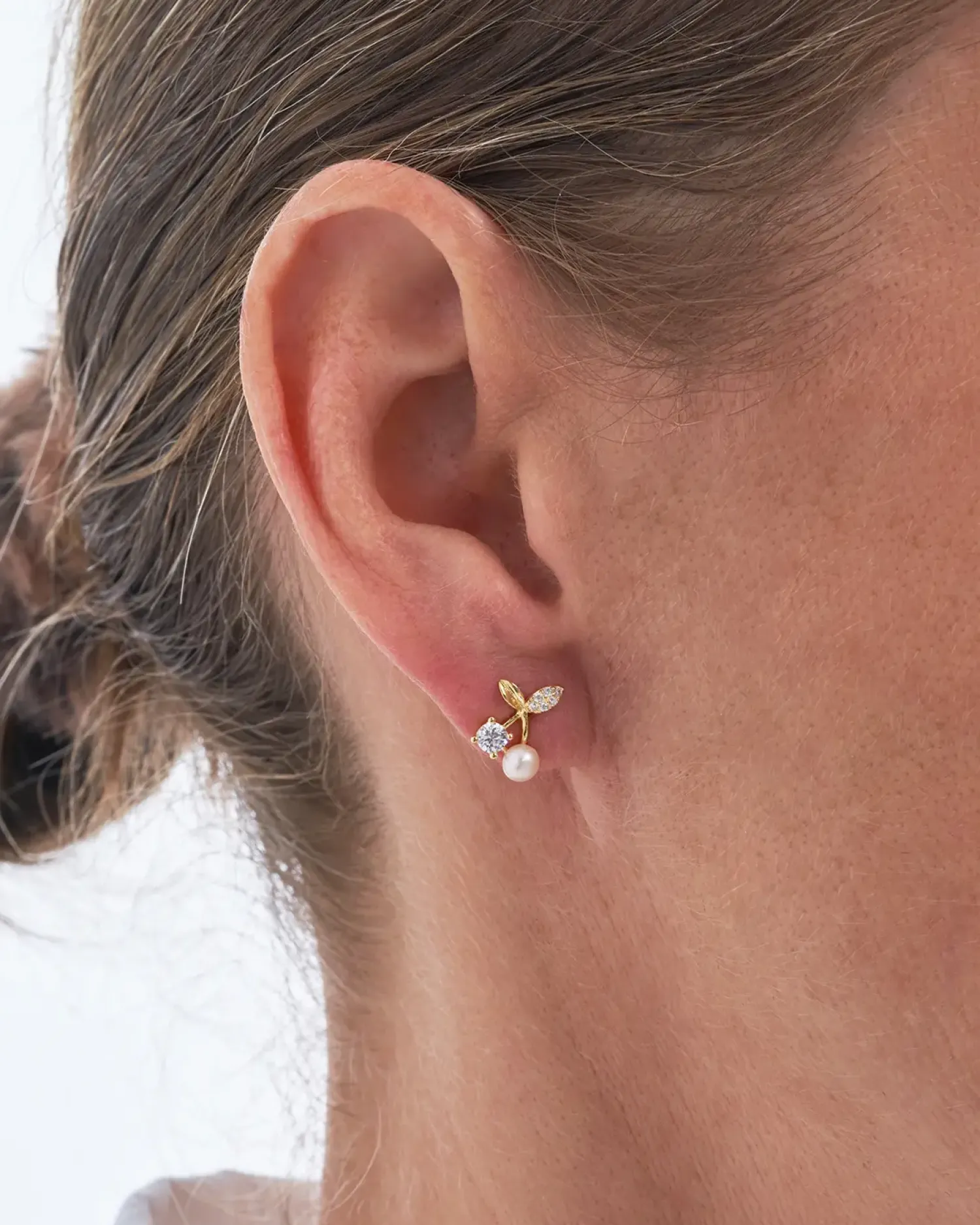Clearance Bijou Brigitte Orecchini a perno - Golden Cherry