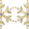 New Bijou Brigitte Orecchini a perno - Golden Snowflake