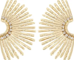 Outlet Bijou Brigitte Orecchini a perno - Golden Sunlight