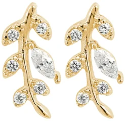 Outlet Bijou Brigitte Orecchini a perno - Gold Leaf