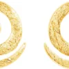 Sale Bijou Brigitte Orecchini a perno - Gold Spiral