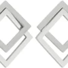 New Bijou Brigitte Orecchini a perno - Graphic Silver