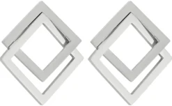 New Bijou Brigitte Orecchini a perno - Graphic Silver
