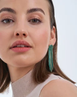 New Bijou Brigitte Orecchini a perno - Green Waterfall