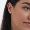 New Bijou Brigitte Orecchini a perno - Hammered Gold