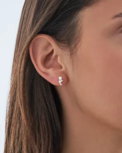 Bijou Brigitte Orecchini a perno - Iced Pearl