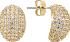 Online Bijou Brigitte Orecchini a perno - Oval Glitter