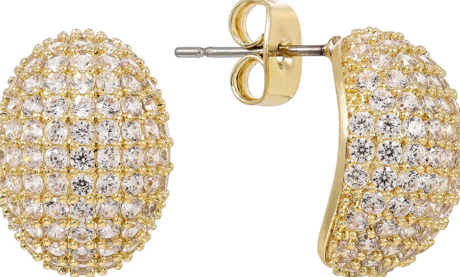Online Bijou Brigitte Orecchini a perno - Oval Glitter