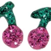 Sale Bijou Brigitte Orecchini a perno - Pink Cherry