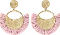 Hot Bijou Brigitte Orecchini a perno - Pink Fan