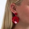 New Bijou Brigitte Orecchini a perno - Red Flowers