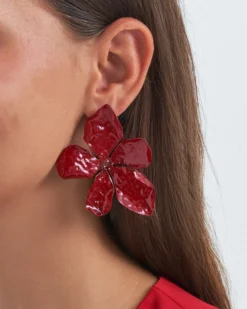 New Bijou Brigitte Orecchini a perno - Red Hawaii