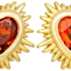New Bijou Brigitte Orecchini a perno - Red Zirconia