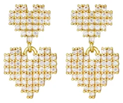Hot Bijou Brigitte Orecchini a perno - Retro Hearts
