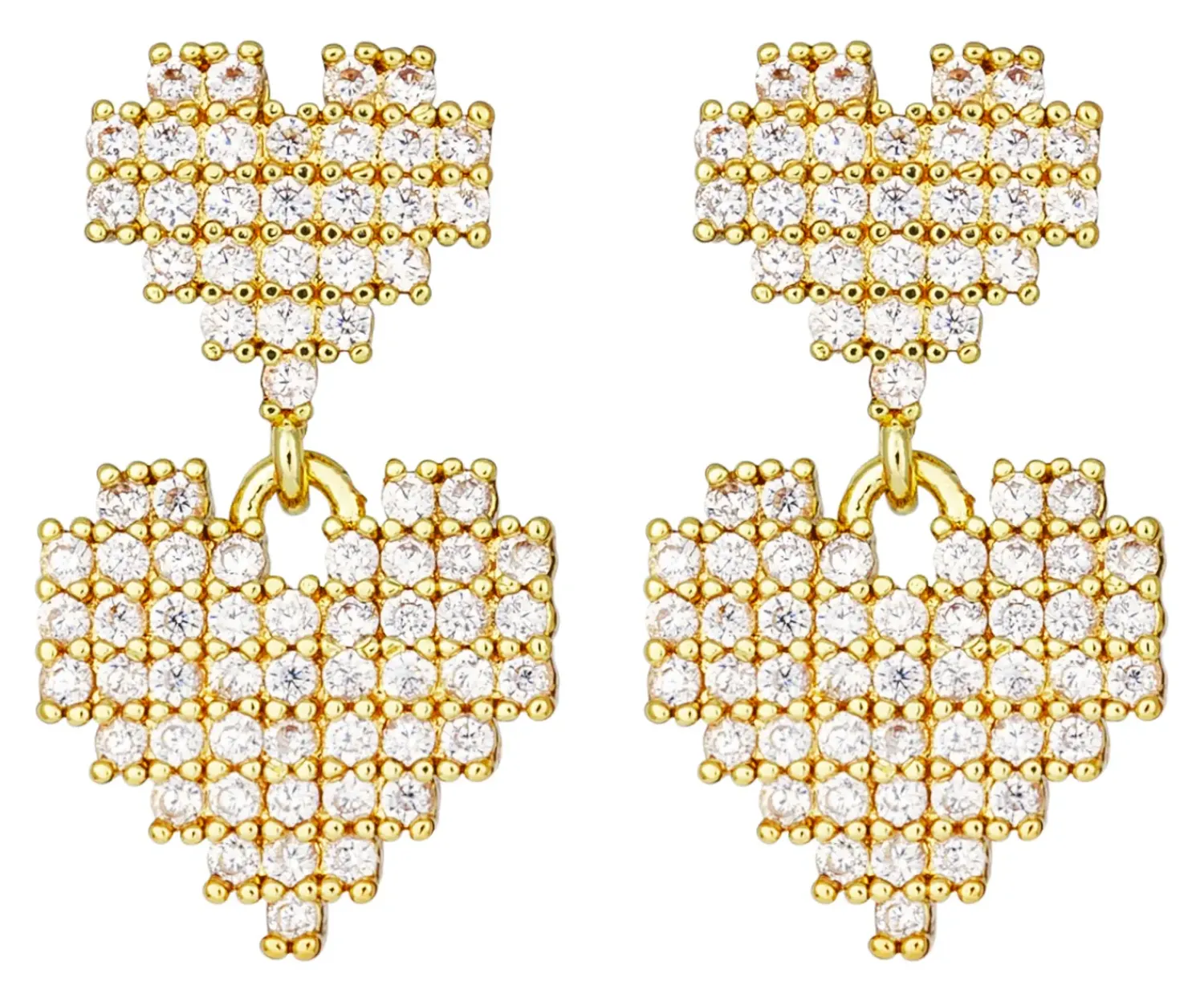 Hot Bijou Brigitte Orecchini a perno - Retro Hearts