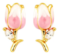Hot Bijou Brigitte Orecchini a perno - Rosy Tulip