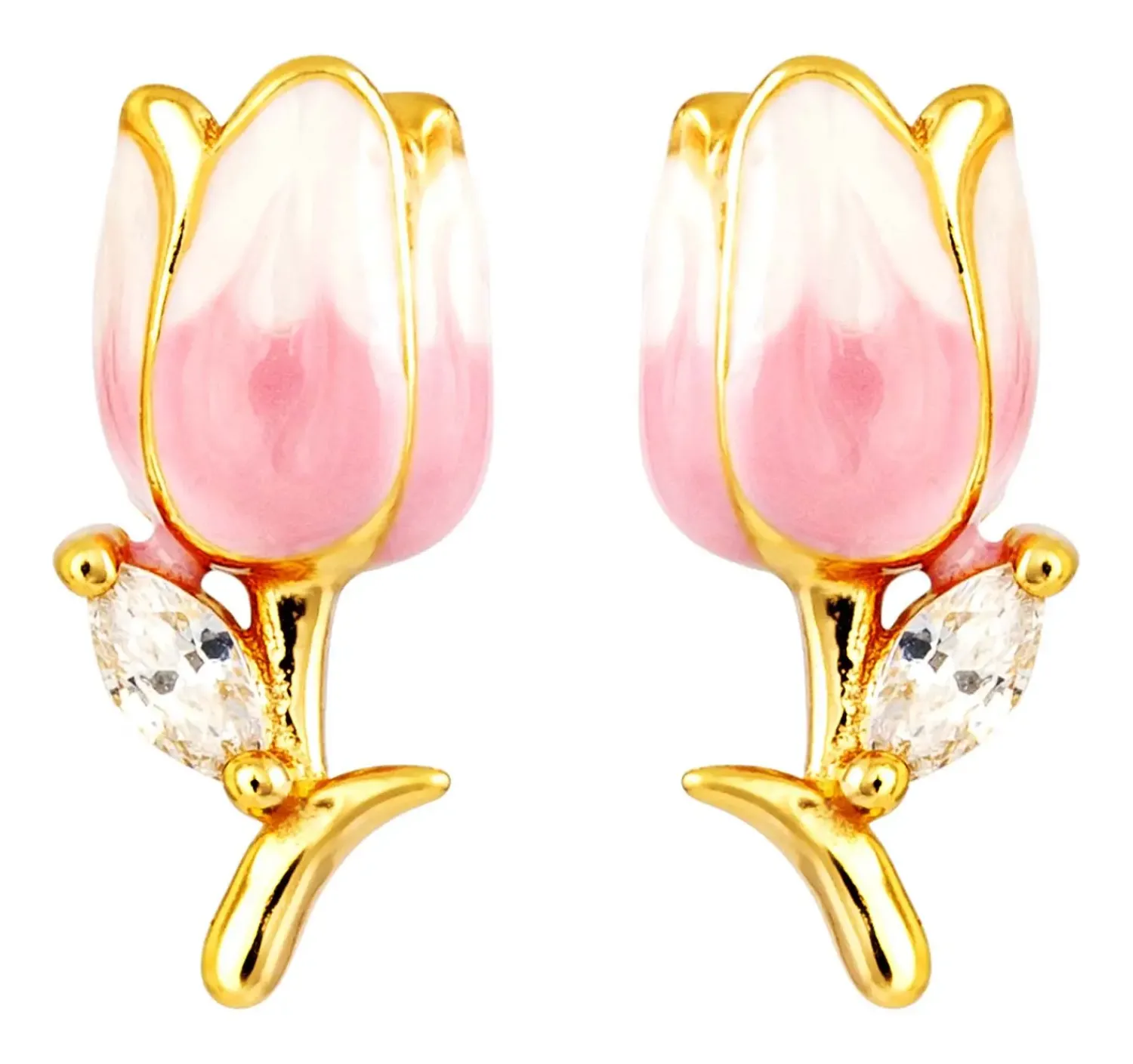 Hot Bijou Brigitte Orecchini a perno - Rosy Tulip