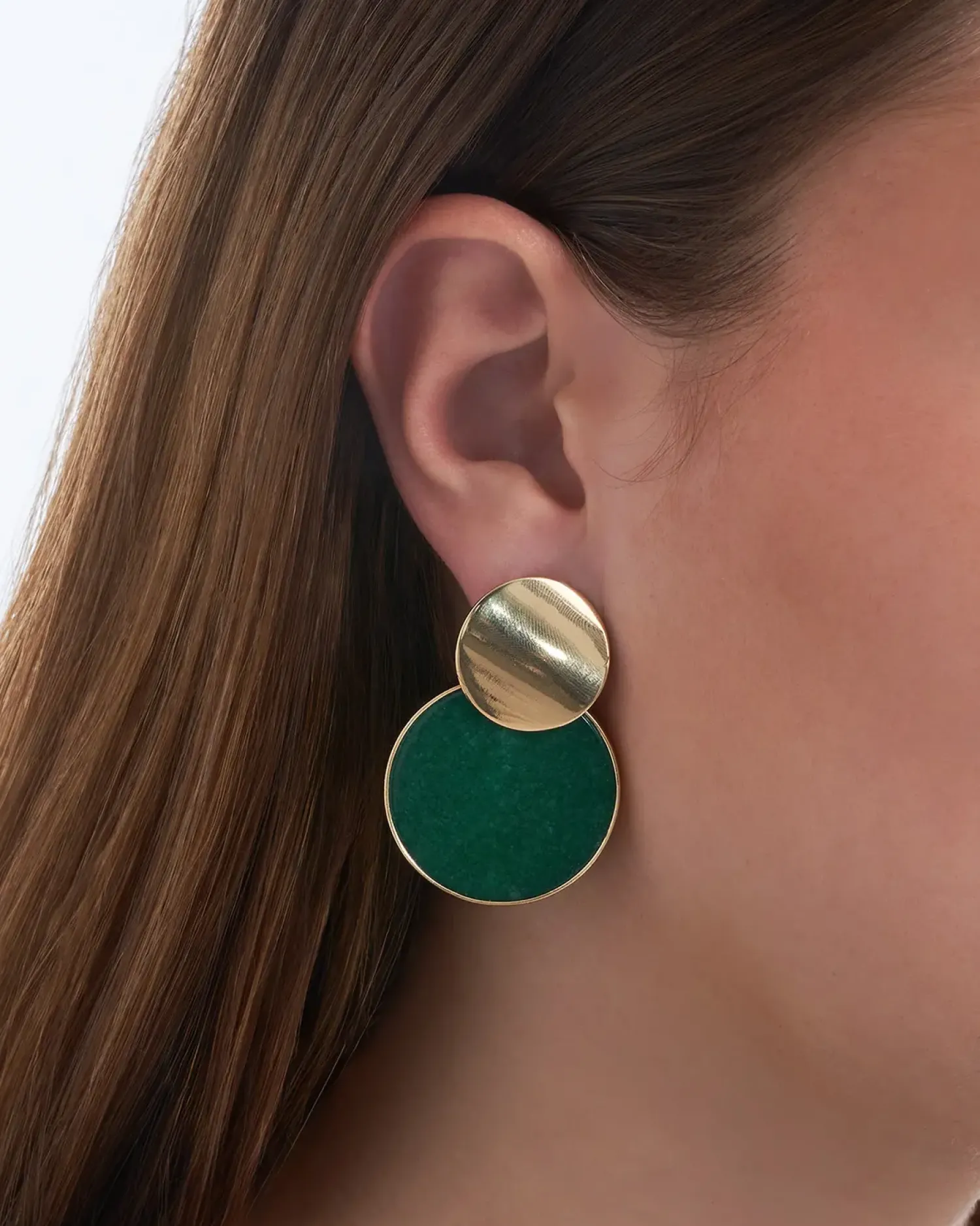Sale Bijou Brigitte Orecchini a perno - Round Agate